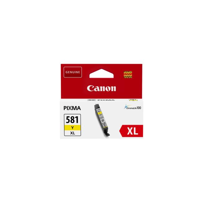 Atramentová náplň Canon CLI-581Y pre TS6150/TS8150/TR7550/TR8550 yellow XL (519 str.)