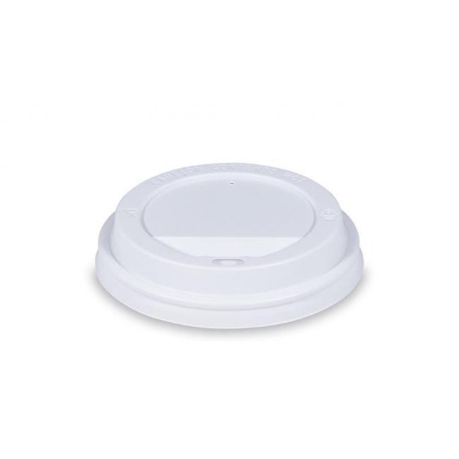 Viečko vypuklé biele pre poháriky priemer 90 mm (100 ks)