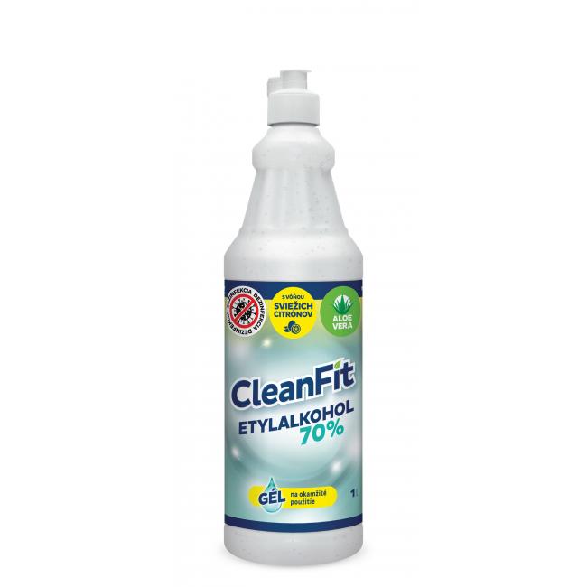 CleanFit dezinfekčný gél 70% citrus na ruky 1 l+ pumpička ZDARMA
