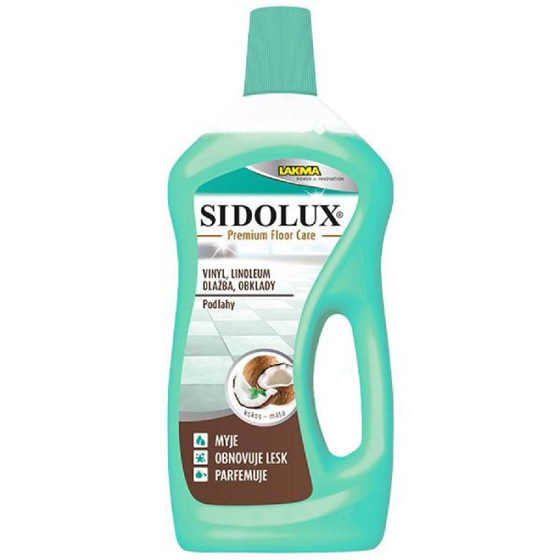 SIDOLUX PREMIUM FLOOR CARE na vinyl, dlažbu, linoleá - Kokos Mäta 750ml