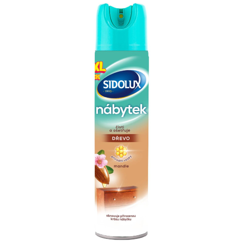 SIDOLUX na nábytok – sprej s mandľovou vôňou 350ml