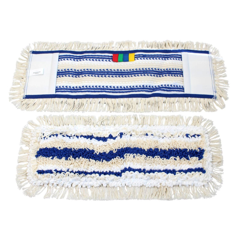 Mop HOSPITAL kapsový, modrý 40cm s farebným značením