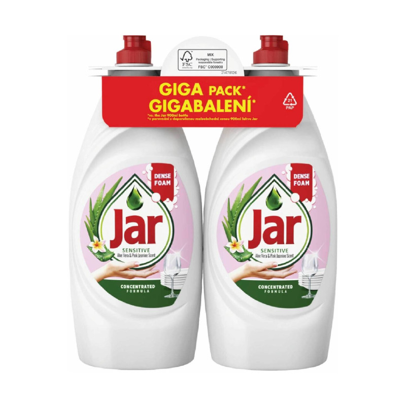 Jar SENSITIVE AloeVera & Pink Jasmine Scent 2x900ml