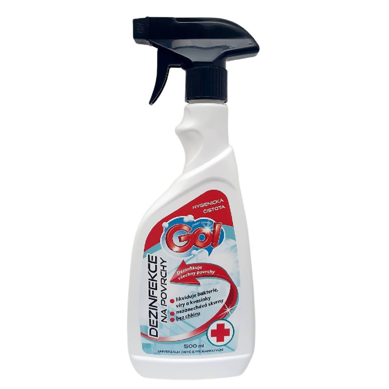 GO! DEZINFEKCIA NA POVRCHY s rozprašovačom 500 ml