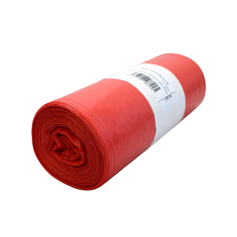 HDPE vrecia červené 600x700/0,030mm 60 L – 25ks