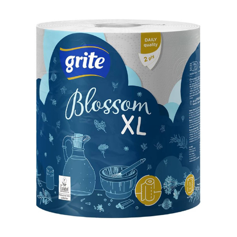 Papierová kuchynská utierka Grite Blossom XL, 100% celulóza 2vrst. 1ks